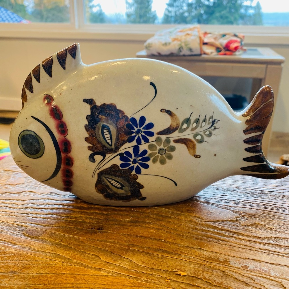 Vintage ceramic fish Handmade Mexico Collectible - Picture 8 of 15